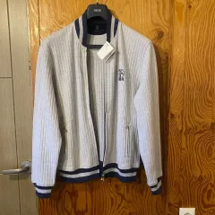 新品) Brunello Cucinelli(ブルネロクチネリ) ストライプ ブルゾン ジャケット 販売のサムネイル