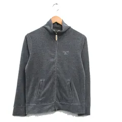 カルバンクラインジーンズ Calvin Klein Jeans 国内正規品 フルジップニット ハイネック スエード調 コットン ロゴ L グレー 灰 /KT12のサムネイル