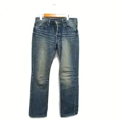 グリーン green デニム ジーンズ スキニー ウォッシュ加工 29 ブルー 青 /KT11のサムネイル