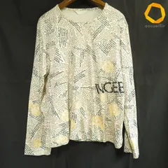 #anc インゲボルグ INGEBORG カットソー M ベージュ 黒 茶 ロゴ 花 クルーネック 英字プリント レディース [1018517]のサムネイル