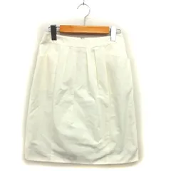 トゥービーシック TO BE CHIC タック タイト ミニ スカート 透け感 バックジップ 40 オフホワイト /NT15のサムネイル