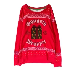 u s a レッド クリスマス 起毛 スウェットシャツ スウェットのサムネイル