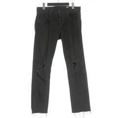 ラグ&ボーン RAG&BONE ダメージ加工 スキニーデニムパンツ ジーンズ 31 ブラック 黒 M1224K302RWHのサムネイル