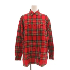 ザ スコッチ ハウス The Scotch House シャツ ブラウス 7AR 赤 レッド マルチカラー チェック柄 レギュラーカラー 長袖 ウール /SX ■ECF007のサムネイル