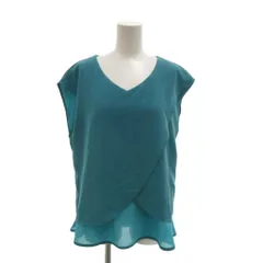 ビッキー VICKY 美品 ノースリーブカットソー 2 青 ブルー Vネック レイヤード風 /MXのサムネイル