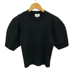 LANVIN en Bleu(ランバンオンブルー) 半袖セーター サイズ38 M レディース - 黒 クルーネックのサムネイル
