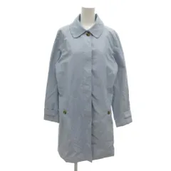 エディーバウアー EDDIE BAUER コート ラウンドカラー ミドル丈 比翼デザイン PM 水色 ライトブルー /NU ■ECF007のサムネイル