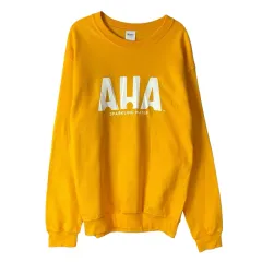 ギルダン イエロー AHA プリンティング 裏起毛 スウェットシャツ (スウェット) Sのサムネイル