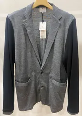ランバンオンブルー（LANVIN en Bleu）ニットジャケット　ボディ部/袖部コンビカラー　格安放出！のサムネイル