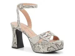 チャイニーズランドリー レディース シューズ サンダル Chinese Laundry Thorie Sandal BlackIvory Snake Print Synthetic アイボリーのサムネイル