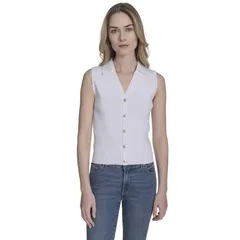 ナウティカ レディース アウター ニット・セーター ポロシャツ Womens Nautica Shell Polo Sweater White ホワイトのサムネイル