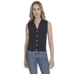 ナウティカ レディース アウター ニット・セーター ポロシャツ Womens Nautica Shell Polo Sweater Navy ネイビーのサムネイル