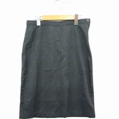 ズッカ zucca スカート ボトムス タイト 総柄 シンプル ひざ丈 ウール混 S ダークグレー /MT21のサムネイル
