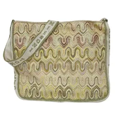 MISSONI(ミッソーニ) ショルダーバッグ - ベージュ×カーキ×マルチ ラメのサムネイル