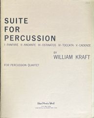 크래프트 타악기를 위한 조곡 (4퍼커션) 수입악보 FOR PERCUSSION QUARTET Kraft Suite for Percussion/New Music West 양서