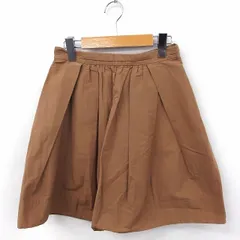 デミルクス ビームス Demi-Luxe BEAMS スカート フレア ミニ 無地 コットン 綿 36 キャメル 茶 /FT21のサムネイル