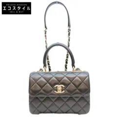 CHANEL シャネル AS4654 黒 ラム ゴールド金具 トレンディCC ミニトップハンドル バッグのサムネイル