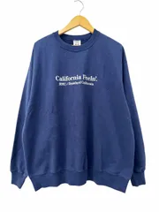 スタンダード カリフォルニア STANDARD CALIFORNIA RHC Ron Herman ロンハーマン別注 カリフォルニアフィーリン ロゴ 刺繍 スウェット トレーナー L 紺ネイビー ブランド古着ベクトル 中古■260803のサムネイル