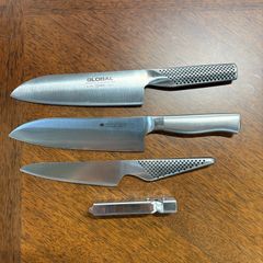 GLOBAL 三徳包丁 3本セット G-46,GS-3,Molier GLOBAL 三徳包丁 3本