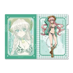 【予約】【新品】戦姫絶唱シンフォギアXV 描き下ろし クリアファイル マリア・カデンツァヴナ・イヴカウガールver.【正規品】のサムネイル