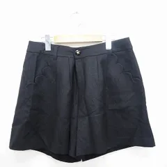 ペイトンプレイス PEYTON PLACE パンツ ボトムス キュロット ラメ キラキラ シンプル ショート丈 ミニ  ウール 毛 13B ブラック 黒 /MT34のサムネイル