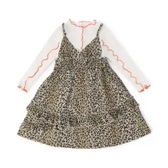2柄2Pワンピース　F.O.KIDS　R417056　キャメル*のサムネイル