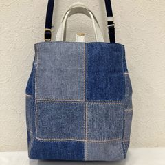 新品】russet ラシット デニム柄 モノグラム ミニショルダーバッグ