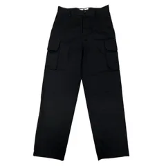 未使用品▼LOEWE ロエベ H526Y04WFB CARGO TROUSER レザーパッチ付き ボタンフライ カーゴパンツ ブラック 46 イタリア製 正規品 メンズのサムネイル