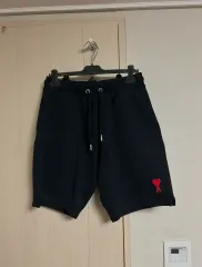 アミ AMI ハート ロゴ ジャージ ハーフパンツ ブラック M 韓国国内 正規品のサムネイル