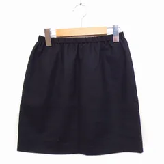 カージュ Khaju スカート 台形 ティアード フリル ミニ 無地 ウール ブラック 黒 /FT16のサムネイル