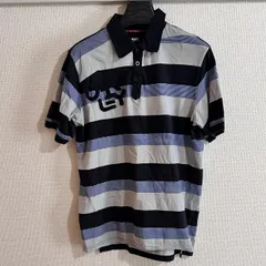 OAKLEY Embroidered Logo Striped Polo Shirt　オークリー ビッグロゴ刺繍 ボーダーポロシャツのサムネイル