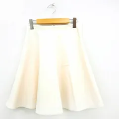 ベアトリス BEATRICE フレアスカート 無地 シンプル ひざ丈 38 アイボリー /MT49のサムネイル