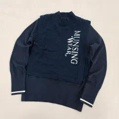 M MUNSINGWEAR ネイビ ニット セーター 0608Yのサムネイル