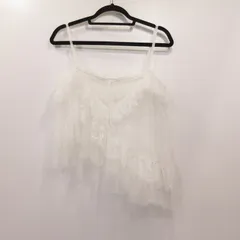 【姫路東店】 中古 furfur | ファーファー キャミソール ランダムヘムレースキャミソール RWFT262019 ｻｲｽﾞ:ONE ホワイト 【111】のサムネイル