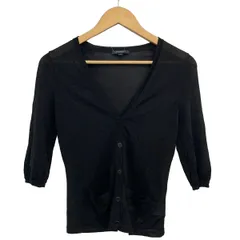 Burberry LONDON(バーバリーロンドン) カーディガン サイズ1 S レディース美品  - 黒 七分袖/シアー/ラメのサムネイル
