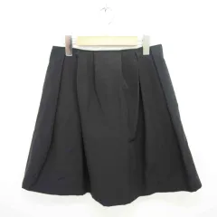 アーバンリサーチ URBAN RESEARCH スカート フレア ミニ 無地 シンプル バックジップ 38 黒 ブラック /TT1のサムネイル