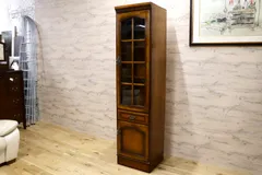 GMIK205○karimoku / カリモク オールドカリモク コロニアル カップボード 飾り棚 キャビネット クラシック アンティークのサムネイル