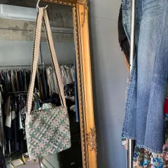 【東あずま店 併売品】 tsumori chisato ツモリチサト ショルダーバッグ レザー 本革 leather BAG かばん カバン 編み BAG shoulderのサムネイル