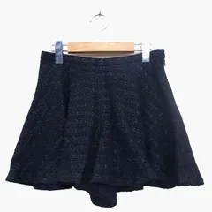 アンタイトル UNTITLED キュロット ショート パンツ フレア ツイード ラメ混 ウール混 1 ブラック 黒 /HT33のサムネイル