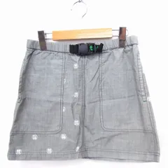 インハビタント inhabitant スカート 台形 総柄 ミニ コットン 綿 バックルベルト S グレー 灰 /FT13のサムネイル