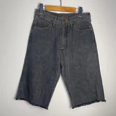 Wrangler ラングラー デニムハーフパンツ カットオフ ブラックデニム ワイド アメカジ ストリート 日本製 サイズ40　NC3のサムネイル