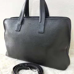 フルラ　FURLA 2way ビジネスバッグ　シボ革　レザー　ブリーフケースのサムネイル