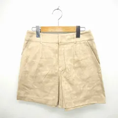 エニィスィス エニシス anySiS パンツ キュロット ショート 総柄 ジップフライ 綿 コットン 2 薄茶 ベージュ /TT25のサムネイル