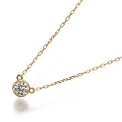 アーカー ネックレス ダイヤ ダイヤモンド 0.05ct 一粒 K18YG #198688のサムネイル