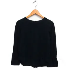 ギャバジンケーティー Gabardine K.T ブラウス ジャガード タック ラウンドヘム 切替 長袖 9 黒 ブラック /NT26のサムネイル