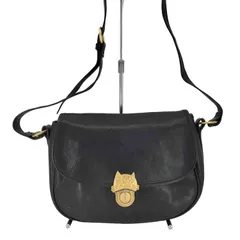 ツモリチサト TSUMORI CHISATO CARRY カリヤネコ 裏地ドット レザー ショルダー バッグ レディース 表記無 のサムネイル