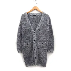 ジーヴィージーヴィー G.V.G.V ロング カーディガン Vネック モヘヤ混 0/S グレー 灰 /FT35 のサムネイル