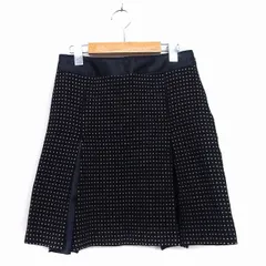 ワンアフター アナザー ナイスクラップ one after another NICE CLAUP スカート フレア プリーツ ウール ドット ブラック 黒 /KT19のサムネイル