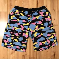 ☆XL☆ BAPE Champion 刺繍 デニム ハーフパンツ a bathing ape BAPE