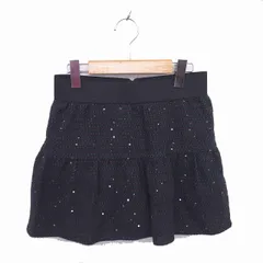 フローレント FLORENT フレア ニット スカート ミニ スパンコール ウール混 36 ブラウン グリーン 茶 緑 /TT23のサムネイル